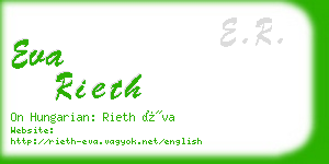 eva rieth business card